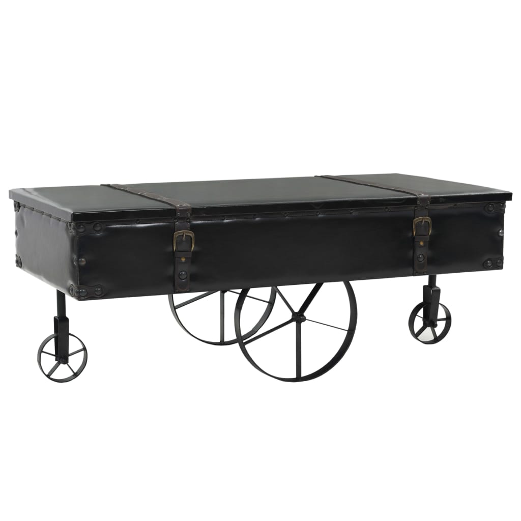 Stolik kawowy, MDF i drewno jodłowe, 110 x 55 x 43 cm