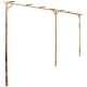 Pergola bambusowa, 385 x 40 x 205 cm