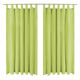 Zasłony z mikrosatyny, 2 szt., z pętelkami, 140x225 cm, zielone