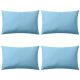 Poduszki na zewnątrz, 4 sztuki, 60x40 cm, kolor błękitny
