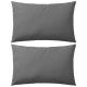 Poduszki na zewnątrz, 2 sztuki, 60x40 cm, kolor szary