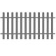 Płot sztachetowy, WPC, 200x100 cm