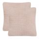 Poduszka Na Narzutę z poduszką 2 pcs Różowy 45 x 45 cm Bawełna