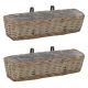 Donice balkonowe, 2 szt., wiklina z wyściółką z PE, 60 cm