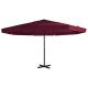 Parasol ogrodowy na słupku aluminiowym, 500 cm, bordowy