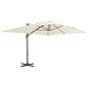 Parasol ogrodowy Cantilever z aluminiowym słupkiem 400x300 cm, piaskowy