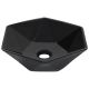 Umywalka, 41 x 36,5 x 12 cm, ceramiczna, czarna