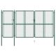 Brama ogrodzeniowa, stalowa, 175 x 395 cm, zielona