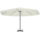 Parasol z aluminium, 500 cm, biały