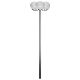 Lampa ogrodowa na słupku, 3 kule, 220 cm