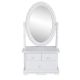 Toaletka z obrotowym, owalnym lustrem, MDF
