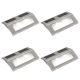 Lampy schodowe, 4 szt., solarne