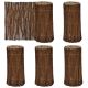 Płot trawnika 5 pcs Brązowy 200 x 30 cm