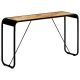 Stolik konsola, 140x35x76 cm, lite surowe drewno mango