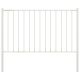 Panel ogrodzeniowy ze słupkami, stal malowana proszkowo, 1,7 x 0,75 m, biały
