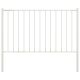 Panel ogrodzeniowy ze słupkami, stal malowana proszkowo, 1,7 x 1,25 m, biały