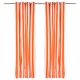 Zestaw zasłon Paski 2 pcs Pomarańczowy 140 x 225cm