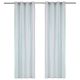 Zasłony, metalowe kółka, 2 szt, bawełna, 140x225 cm, niebieskie