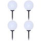 Lampy do oświetlenia ścieżki, 4 szt, LED, 30 cm, ze szpikulcami