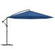 Parasol wiszący z aluminiowym słupkiem, 350 cm, niebieski
