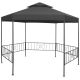 Altanka ogrodowa, 323x275x265 cm, antracytowa