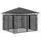 Altana ogrodowa z moskitierą, 3x3x2,73 m, antracytowa, 180 g/m²