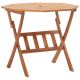 Składany stół ogrodowy, 90x75 cm, lite drewno akacjowe