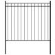 Ogrodzenie ogrodowe stalowe 1,81x0,8 m czarne