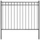 Ogrodzenie ogrodowe stalowe 1,81x1,2 m czarne