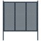 Ogrodzenie ogrodowe stalowe 178x200 cm antracyt