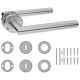 Klamka z akcesoriami i rozetą zamka BB, stal nierdzewna