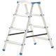 Dwustronna drabinka aluminiowa, 4 stopnie, 90 cm