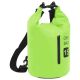 Worek wodoszczelny z suwakiem, zielony, 15 L, PVC