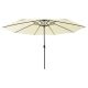 Parasol ogrodowy z LED, 400 cm, piaskowy