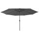 Parasol ogrodowy z LED, 400 cm, antracytowy