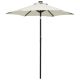 Parasol ogrodowy z LED, piaskowy, 200x211 cm, aluminium