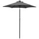 Parasol ogrodowy z LED, antracytowy, 200x211 cm, aluminium