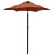 Parasol ogrodowy z LED, terakota, 200x211 cm, aluminium