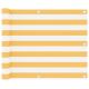 Parawan balkonowy, biało-żółty, 75x300 cm, tkanina Oxford