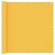 Parawan balkonowy, żółty, 90x400 cm, tkanina Oxford