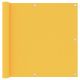 Parawan balkonowy, żółty, 90x600 cm, tkanina Oxford