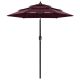 3-poziomowy parasol na aluminiowym słupku, bordowy, 2 m