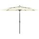 3-poziomowy parasol na aluminiowym słupku, piaskowy, 3 m