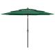 3-poziomowy parasol na aluminiowym słupku, zielony, 3 m