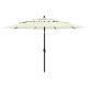 3-poziomowy parasol na aluminiowym słupku, piaskowy, 3,5 m