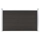 Panel ogrodzeniowy, WPC, 180x105 cm, czarny