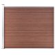 Panel ogrodzeniowy z WPC, 175x146 cm, brązowy