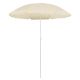 Parasol ogrodowy na stalowym słupku, piaskowy, 180 cm
