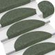 Maty na schody samoprzylepne 10 szt. 56x17x3 cm Zielone półokrągłe