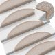 Maty na schody 10 szt. 56x17x3 cm Jasnobrązowe półokrągłe